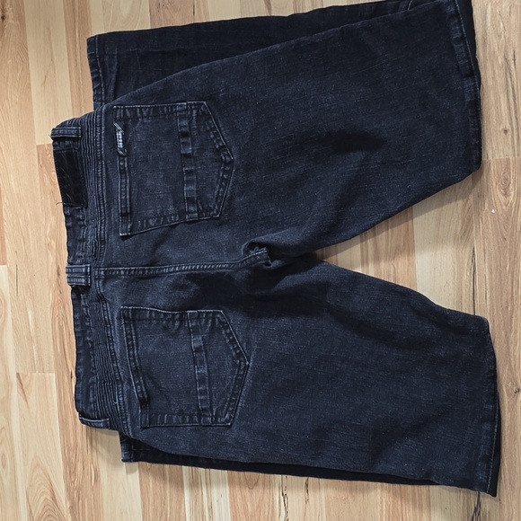 Marithe Francois Girbaud Moto Jeans Mens 32x32 Black Panel Stretch Denim Streetw - Picture 5 of 14